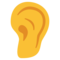 Ear emoji on Google